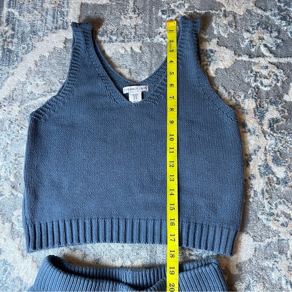 Sincerely Jules Blue Wide Leg Knit Pants & Top Set - Picture 2 of 10
